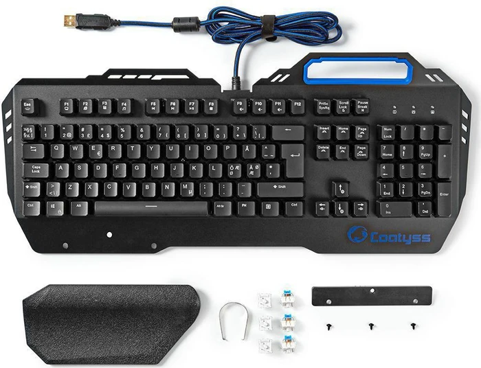 Nedis Coatyss Mechanische Gaming Tastatur, LEDs RGB, Gaote Outemu BLUE, USB, ND