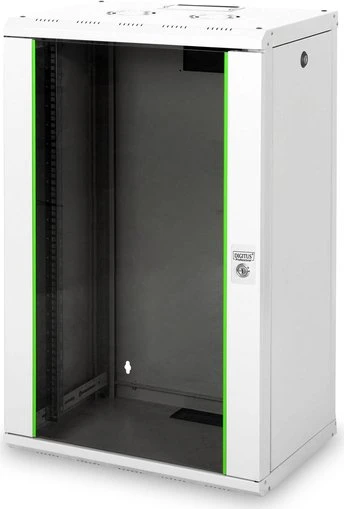 Digitus Professional Unique Serie Wandschrank 20HE, Sicherheitsglastür, IP2X, grau, 450mm tief