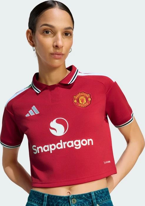 adidas Manchester United Crop Top 2026/2027 Heimtrikot kurzarm mufc red (Damen)