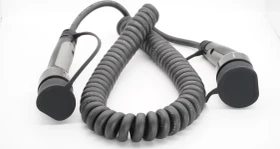 e4mobility Typ 2 Ladekabel, 11kW, 5m Spiralkabel