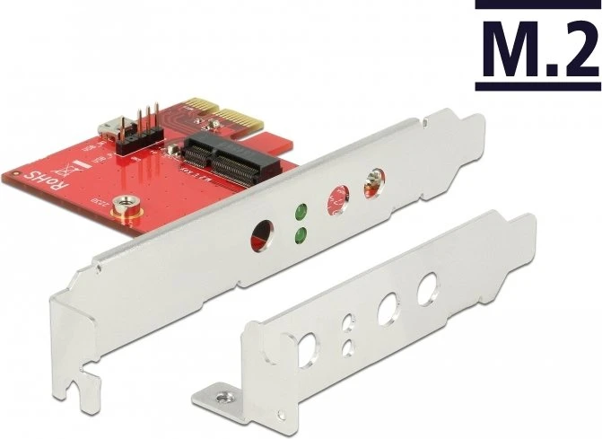 DeLOCK PCI Express Card, 1x M.2 Key E, PCIe x1