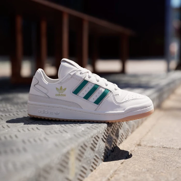 adidas Forum Low CL cloud white/active green/sandy pink (Damen)