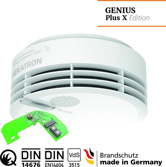 Hekatron Genius Plus X, inkl. Funkmodul, Rauchwarnmelder