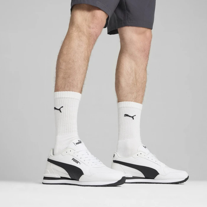 Puma ST Runner v4 Leather puma white/puma black/cast iron