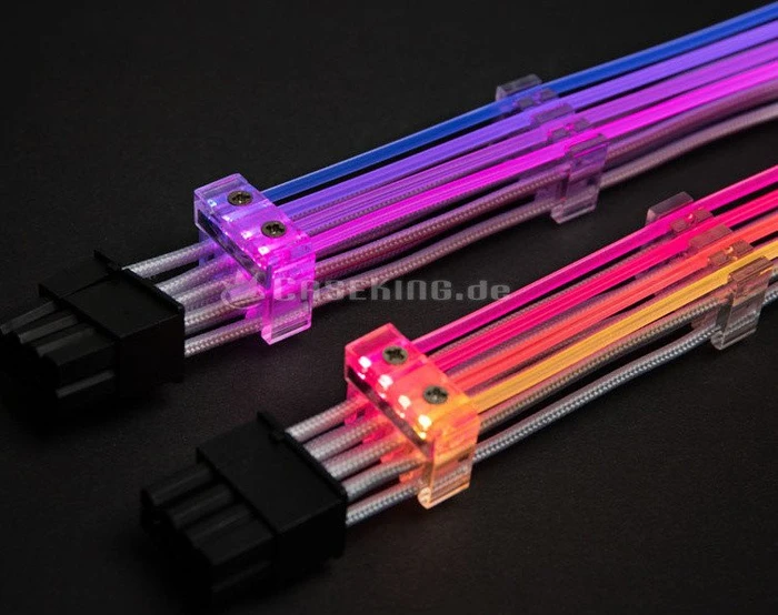 Lian Li Strimer, 6/8-Pin PCIe Verlängerungskabel, RGB beleuchtet