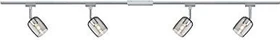 Paulmann URail Blossom Schienensystem Spot G9 Rauchglas 2.2m chrom matt, 4 Stück