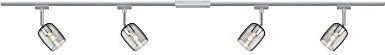 Paulmann URail Blossom Schienensystem Spot G9 Rauchglas 2.2m chrom matt, 4 Stück