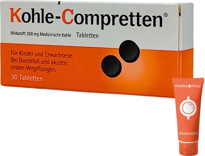 Kohle-Compretten Tabletten, 30 Stück
