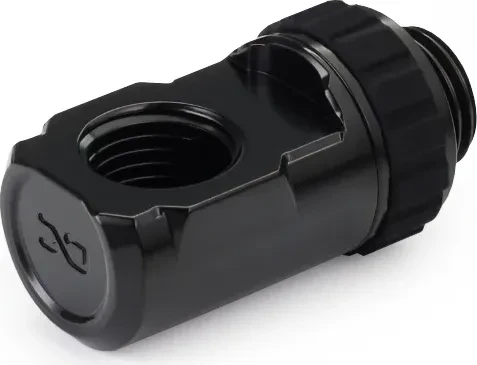 Alphacool Apex Grip 90° Winkeladapter G1/4" AG auf G1/4" IG, schwarz