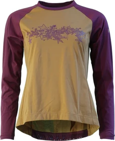Zimtstern PureFlowz Trikot langarm golden brown/windsor wine (Damen)