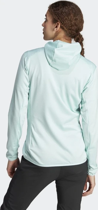 adidas Terrex Xperior LIGHT HoodED Fleece Jacke semi flash aqua (Damen)