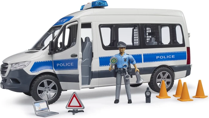 Bruder MB Sprinter Polizei Einsatzfahrzeug mit Light & Sound Modul