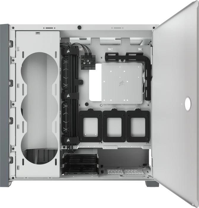 Corsair 5000D Airflow, weiß, Glasfenster