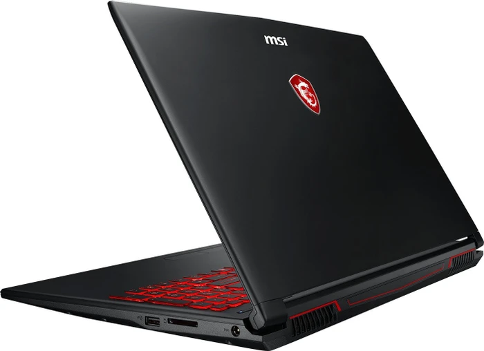 MSI GL62M 7RD-077, Core i7-7700HQ, 16GB RAM, 1TB HDD, GeForce GTX 1050, DE
