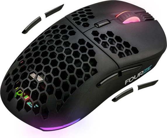 FourZE GM900 Wireless Gaming Mouse schwarz, USB
