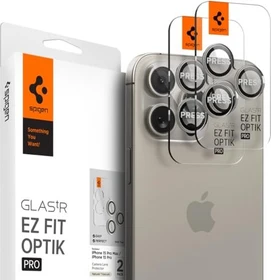 Spigen GLAS.tR EZ Fit Optik Pro Lens Protector für Apple iPhone 16 Pro/16 Pro Max natural titanium