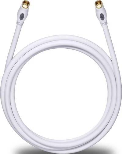 Oehlbach Transmission Plus S 1000 F-Plug Antennenkabel weiß 10m