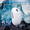 Attack Shark X8 Plus Tri-mode Wireless Gaming Mouse, weiß, inkl. C06 Ultra LED Kabel, USB/Bluetooth Vorschaubild