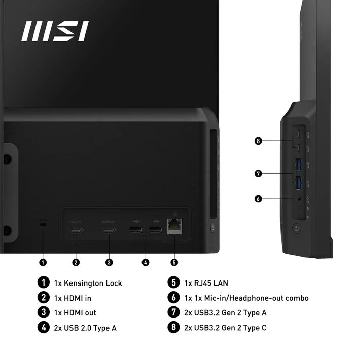 MSI Modern AM242 1M-1220EU, weiß, Core 5 120U, 8GB RAM, 512GB SSD