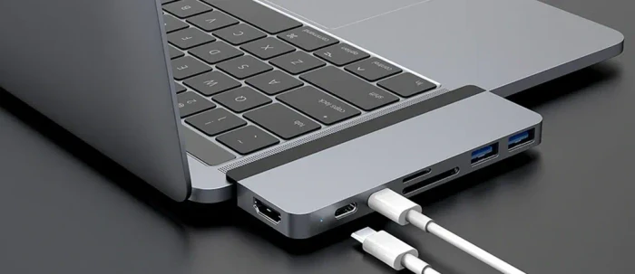 Targus HyperDrive DUO 7-in-2, 2x Thunderbolt 3 [Stecker], grau