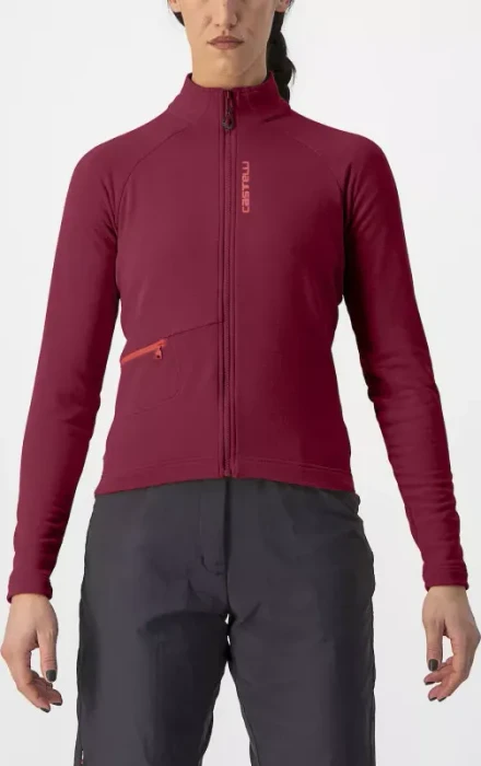 Castelli Unlimited Trail Trikot langarm bordeaux/brilliant pink (Damen)