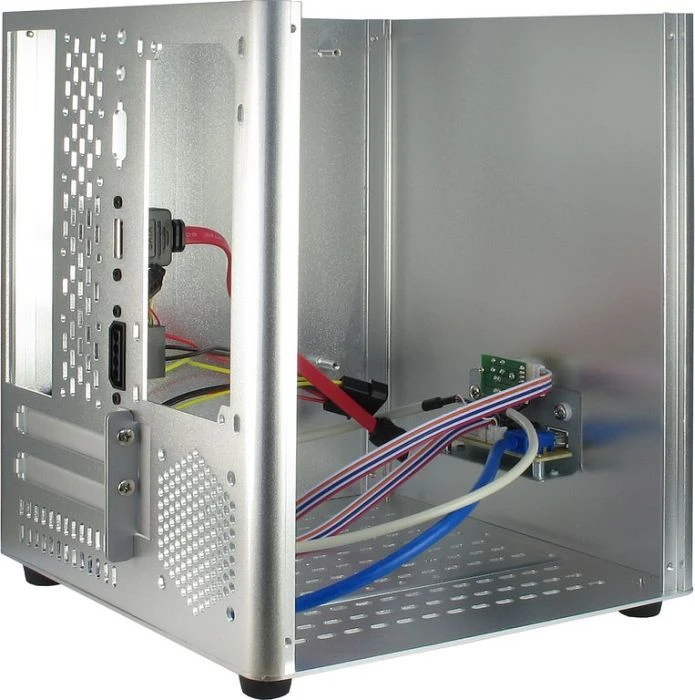 Inter-Tech Mini ITX E-M3 silber, Mini-ITX