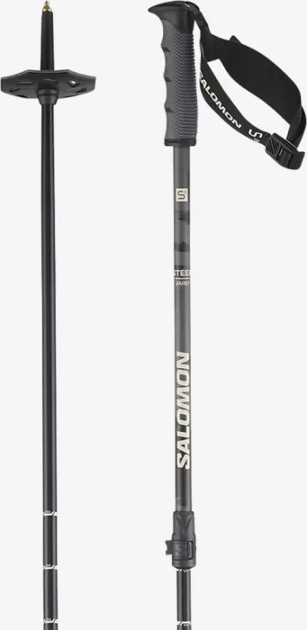 Salomon Steep Vario S3 Alpin Skistock black/ebony (Modell 2025/2026)