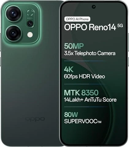 Oppo Reno 14 5G 512GB Luminous Green