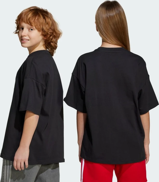 adidas Oversize Trefoil T-Shirt kurzarm schwarz (Junior)