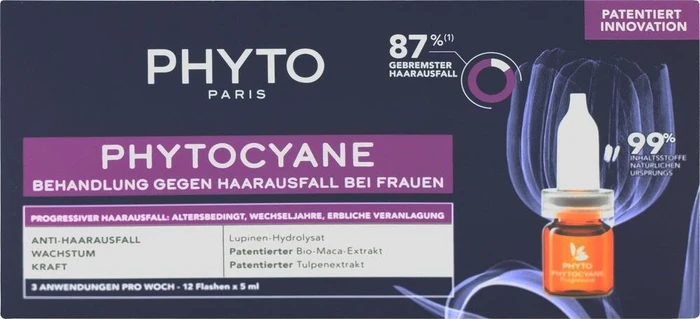 Phyto Phytocyane Kur progressiver Haarausfall Frauen, 60ml (12x 5ml)