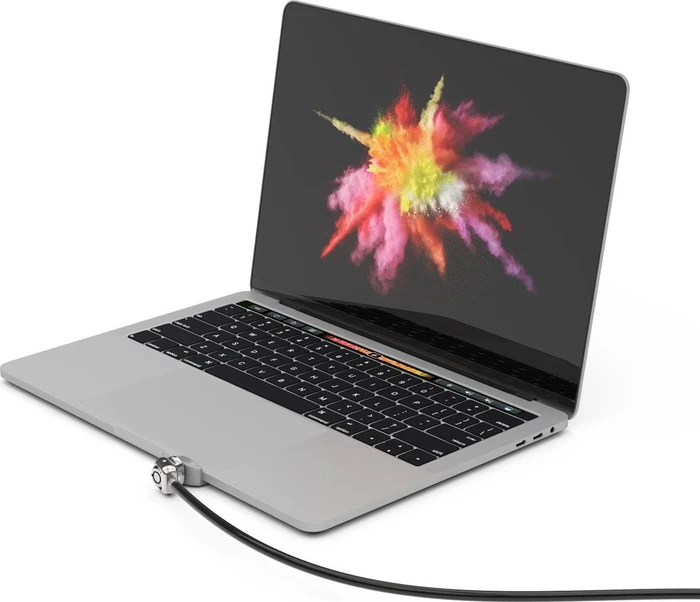 Maclocks Ledge Adapter, inkl. Kabelschloss mit Schlüssel für Macbook Pro 13.3", 2016-2020
