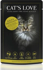 Cat's Love Mix Kalb und Truthahn mit Katzenminze, 1.02kg (12x 85g)