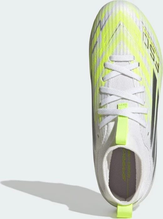adidas F50 Sparkfusion League Mid Cut FG/AG cloud white/iron metallic/hi-res yellow (Junior)