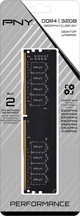 PNY Performance UDIMM 32GB, DDR4-3200, CL22-22-22-52, bulk