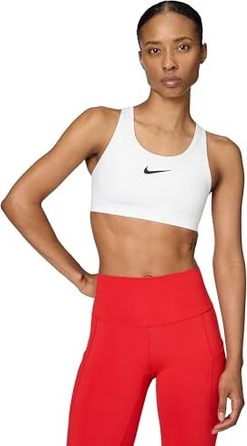 Nike Swoosh High Support Sport-BH weiß/schwarz (Damen)