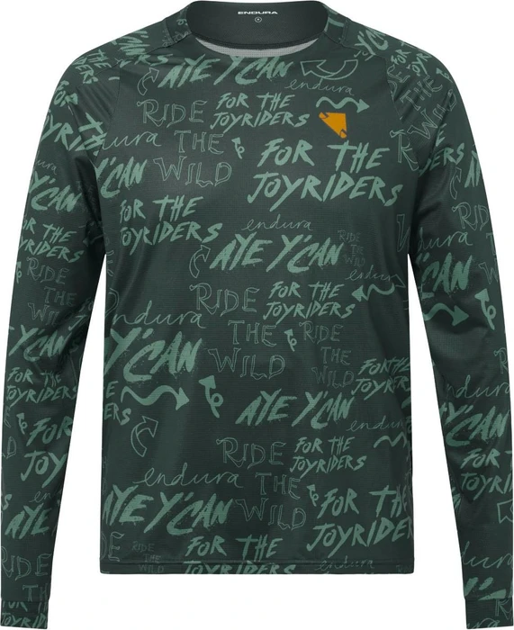Endura SingleTrack Print Trikot langarm carbon grey (Herren)