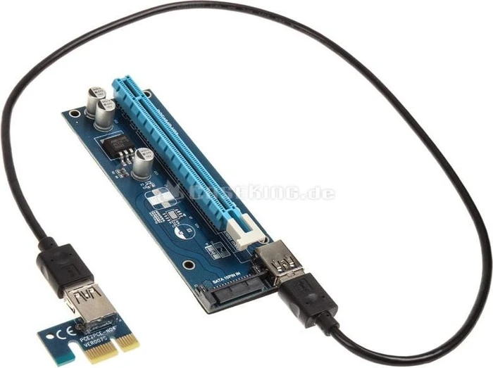 Kolink PCIe x1 auf x16 Riser Card Kit