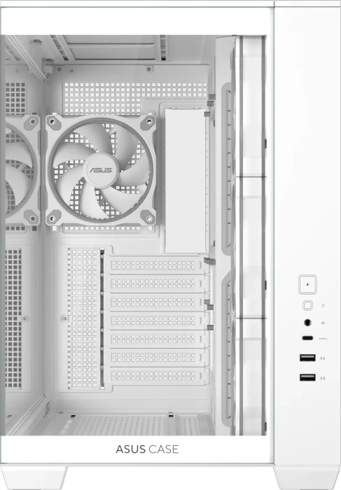 ASUS A32 Plus TG ARGB, weiß, Glasfenster