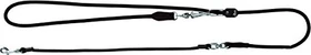 Hunter Fahrradleine mit Sicherheitskarabiner, verstellbar 170-250cm, schwarz