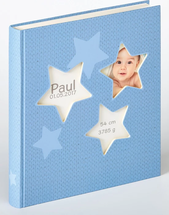 Walther Design Buch Fotoalbum Baby Estrella 31x28 blau