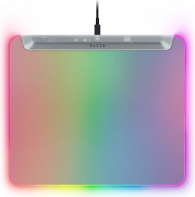 Razer Firefly V2 Pro - Fully Illuminated RGB Gaming Mouse Mat, Phantom White