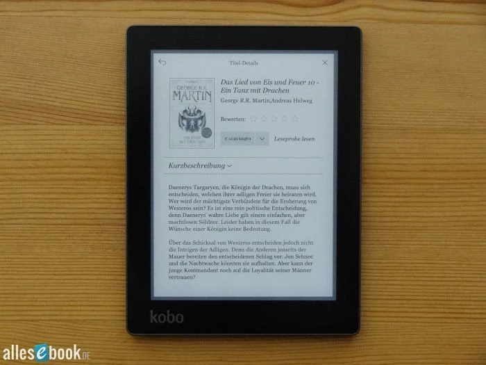 Kobo Aura schwarz