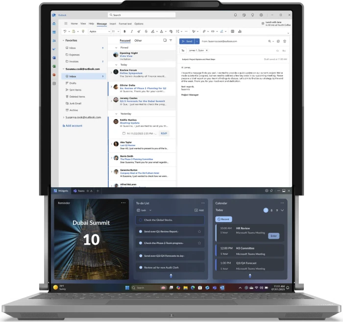 Lenovo ThinkBook Plus G6 Rollable, Luna Grey, Core Ultra 7 258V, 32GB RAM, 1TB SSD, DE