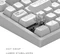 Dark Project ALU81A Terra Nova Wireless Gaming Keyboard, weiß, LEDs RGB, g3ms Moonstone, USB/Bluetooth, DE Vorschaubild