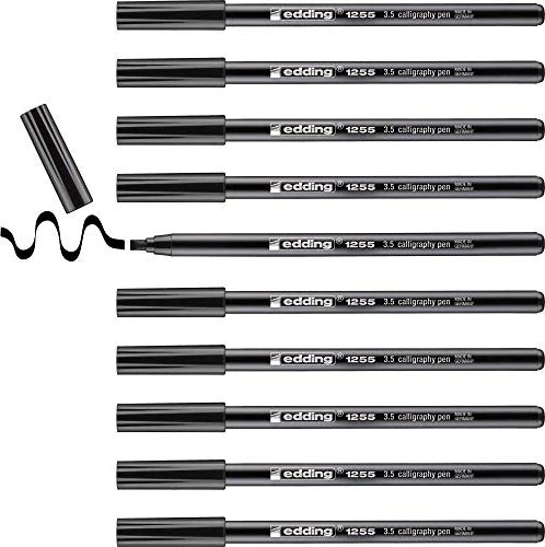 edding 1255 Kalligrafiestift 3.5mm schwarz, 10er-Pack