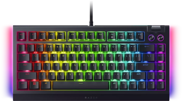 Razer BlackWidow V4 75%, hot-swap, Razer ORANGE Tactile Gen-3, USB, EN