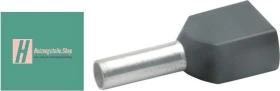 Klauke Isolierte Zwillingsaderendhülsen 2x 1.5mm² schwarz, 100 Stück