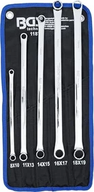 BGS technic Schraubenschlüsselsatz inkl. Tasche, 5-tlg.