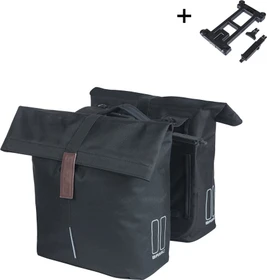 Basil City Doppeltasche MIK Gepäcktasche schwarz
