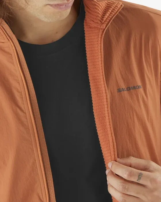 Salomon Essential Lightwarm Hybrid Funktionsjacke sierra (Herren)